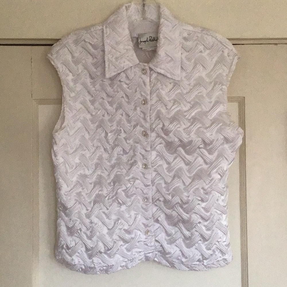 Joseph Ribkoff White Ruched Blouse - Picture 6 of 6